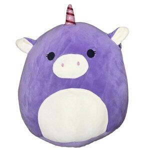 Kellytoy Squishmallow 8" Astrid the Purple Unicorn Soft Plush